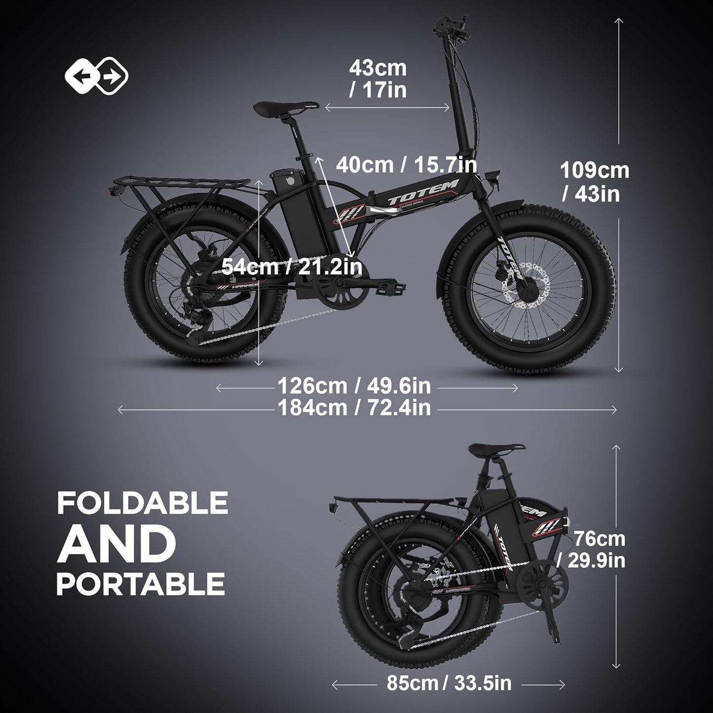 Hammer Folding Electric Bike